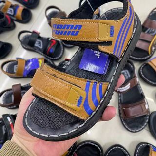 Sandal học sinh/bé trai quai ngang chất da đẹp KM002