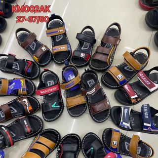 Sandal học sinh/bé trai quai ngang chất da đẹp KM002