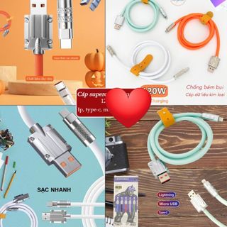 Cáp sạc silicon cao cấp