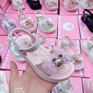Sandal trẻ em chất da mềm đính nơ xinh xắn V283