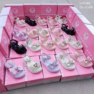 Sandal trẻ em chất da mềm đính nơ xinh xắn V283