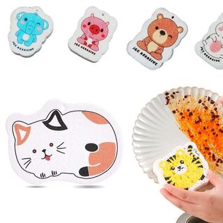 Miếng Bọt Biển Rửa Chén Dạng Nén Hoạt Hình Dễ Thương Kháng Khuẩn Thùng 500
