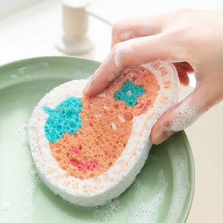 Miếng Bọt Biển Rửa Chén Dạng Nén Hoạt Hình Dễ Thương Kháng Khuẩn Thùng 500