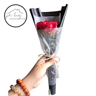 Hoa hồng sáp, hoa sáp thơm valentine  [Hỏa tốc] giá sỉ