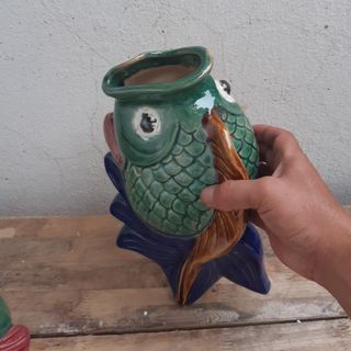 bình hoa treo tường cá rô phi