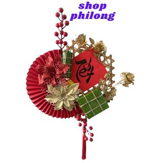 Mẹt treo tết, đồ trang trí tết kích thước 35x40