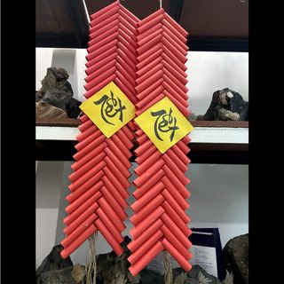Mô hình dây pháo giả trang trí tết, trang trí tết