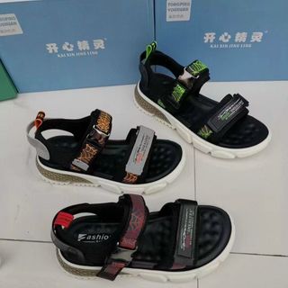 Sandal trẻ em màu đen họa tiết nhện đẹp giá sỉ