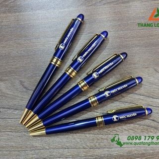 Bút Kim Loại Xoay Thân Khắc logo theo yêu cầu