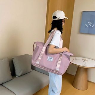 Túi Du Lịch 2 Tầng Đựng Đồ Cá Nhân Nữ, Nam Đi Du Lịch, Đi Tập Gym, Về Quê, Đi Công Tác