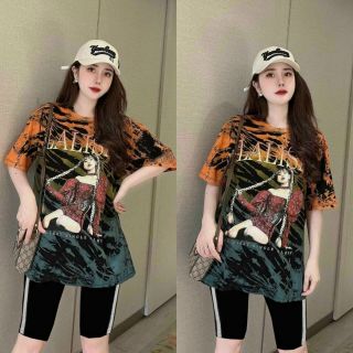 Bộ quần áo thun form rộng dành cho nữ