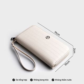 Ví cầm tay nữ đơn giản vân da cá sấu Yuumy YV82 nhiều màu
