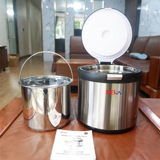 Nồi ủ nhiệt đa năng SEKA SK - D45, Dùng được cho mọi loại bếp, Nồi ủ nấu chậm 2 ngăn