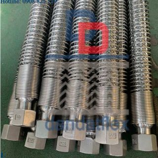 Ống ruột gà lò xo, Dây hơi máy nén khí, Ống kim loại mềm gioăng dây bện