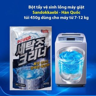 BỘT TẨY LỒNG MÁY GIẶT HÀN QUỐC SANDOKKAEBI SMILE MOM GÓI 450G