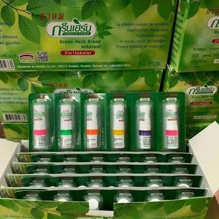 Ống hít thông mũi Thái Lan Green Herb Brand Inhalant 2in1 giá sỉ