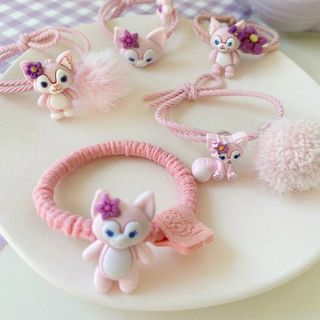 Set 5 Cột Tóc Vải Hình Thỏ