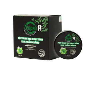 Bột than tre hoạt tính trắng răng zenpali hủ 50gam