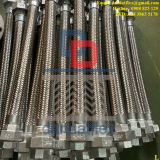 Ống ruột gà lò xo, Dây hơi máy nén khí, Ống kim loại mềm gioăng dây bện