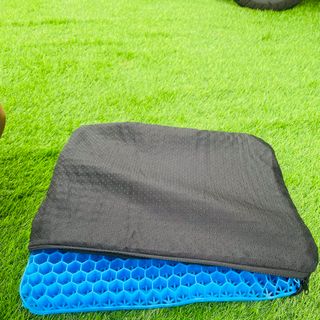 Đệm gel silicon 3D lót ghế văn phòng, ô tô, xe máy, thoáng khí siêu êm nâng đỡ lưng, cột sống