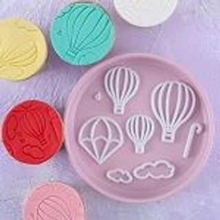 Bộ 8 khuôn fondant, dụng cụ làm bánh quy, Cutter, cookie kinh khí cầu – Mã số 45 giá sỉ