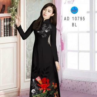Áo dài 3d họa tiết hoa phượng 10795
