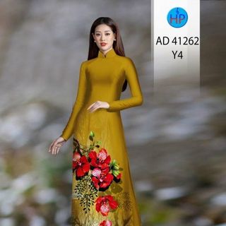 ÁO DÀI 3D HỌA TIẾT HOA PHƯỢNG 41262