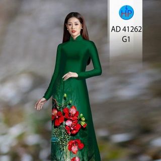 ÁO DÀI 3D HỌA TIẾT HOA PHƯỢNG 41262