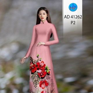 ÁO DÀI 3D HỌA TIẾT HOA PHƯỢNG 41262