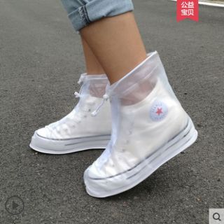 Bao Trùm Giày Ủng Đi Mưa Cho Giày Trong Suốt Blue Deer