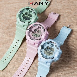 Đồng hồ điện tử thể thao nam nữ - Đồng hồ Sport đeo tay học sinh có đèn led màu