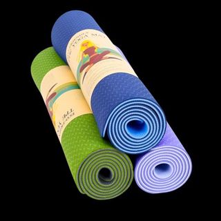 Thảm Tập Yoga 6mm 2 Lớp Chất Liệu TPE Mềm Êm Không Gây Kích Ứng Da