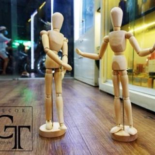 Mô hình người gỗ có khớp nối dành cho dân thiết kế - Chiều cao 33cm