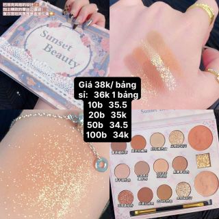 BẢNG PHẤN MẮT 15 Ô SUNSET BEAUTY giá sỉ