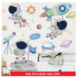 Decal trang trí dán tường từng chi tiết rời - ĐỘI 3 PHI HÀNH GIA