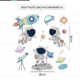 Decal trang trí dán tường từng chi tiết rời - ĐỘI 3 PHI HÀNH GIA