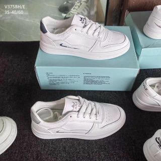 Giày thể thao nữ chất da mềm viền gót màu đẹp V375