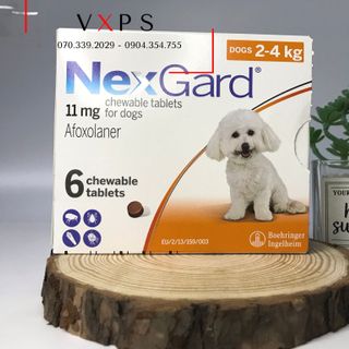 1 viên Nexgard 2 - 4kg - Diệt ve rận, ký sinh trùng trên da dành cho cún.