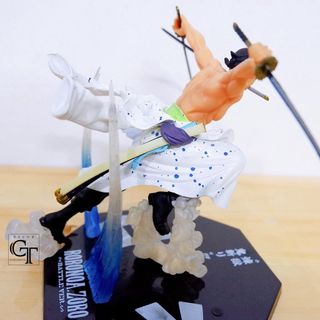 Mô Hình One piece | Mô Hình Nhân Vật Tam Kiếm Zoro 2 đầu | Có Giá Đỡ | Size 11cm