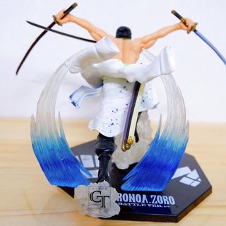 Mô Hình One piece | Mô Hình Nhân Vật Tam Kiếm Zoro 2 đầu | Có Giá Đỡ | Size 11cm