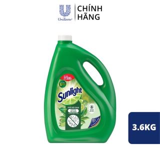 Nước rửa chén Sunlight Matcha trà xanh 3,6Kg Chính Hãng Unilever VN