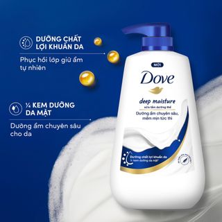 Sữa tăm Dove dưỡng ẩm vượt trội 500g Chính Hãng Unilever VN