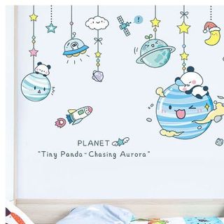 Decal dán tường trang trí phòng - chi tiết rời - QUẢ CẦU XANH TREO TƯỜNG
