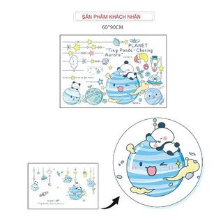 Decal dán tường trang trí phòng - chi tiết rời - QUẢ CẦU XANH TREO TƯỜNG giá sỉ