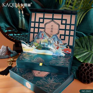 Bộ Mỹ Phẩm Qùa Tặng KAQILI 12mon phối thiệp siêu sang xịn ( Full Box kèm túi )