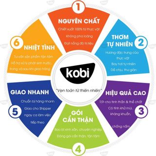 Tinh dầu thiên nhiên Kobi giúp thơm phòng, xả stress, kích thích miễn dịch