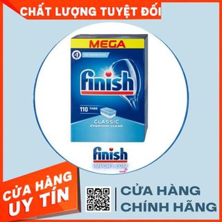 [HN Hỏa Tốc] Hộp 110 viên rửa chén Finish Classic MEGA - (HÀNG MỚI) - (2x tính năng) – Dành cho máy rửa chén gia đình