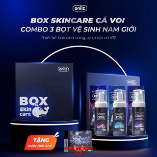 Bộ quà tặng nam giới Oniiz - Box Skincare combo 3 Bọt vệ sinh nam, dung dịch nam tạo bọt mịn 100ml - Shop Nhím Yêu