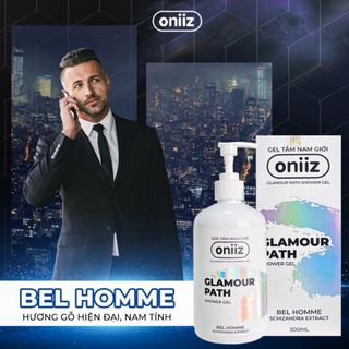 Sữa tắm hương nước hoa Oniiz, Gel tắm Bel Homme & Men In Black hương thơm hiện đại, nam tính 500ml - Shop Nhím Yêu