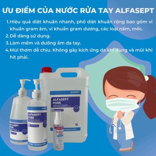 Chai Xịt Rửa Tay ALFASEPT Pure An Toàn Cho Da Nhạy Cảm, Giúp Diệt Khuẩn Nhanh Chóng Và Hiệu Quả Lọ 70ml - Shop Nhím Yêu